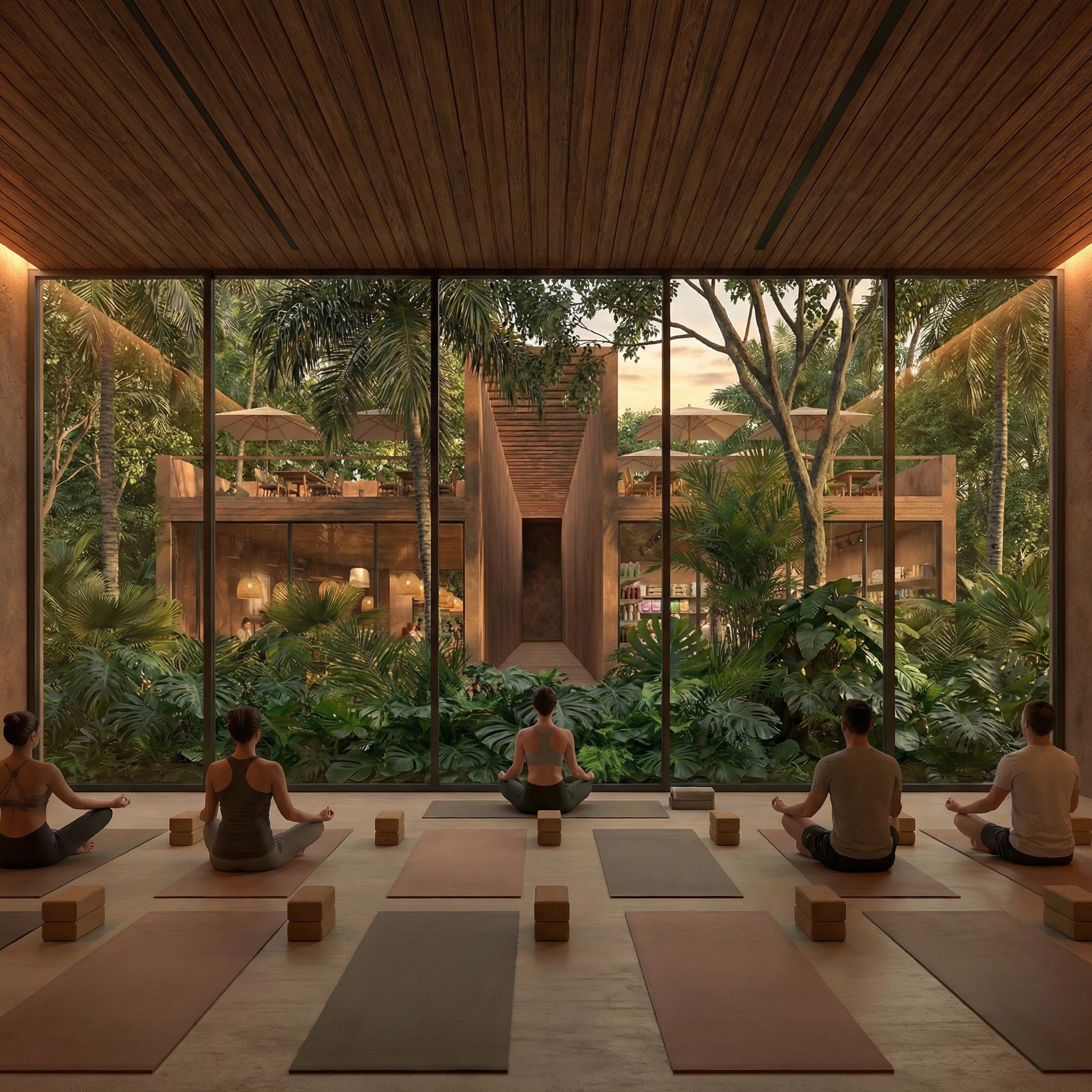 Patio central vista amplia