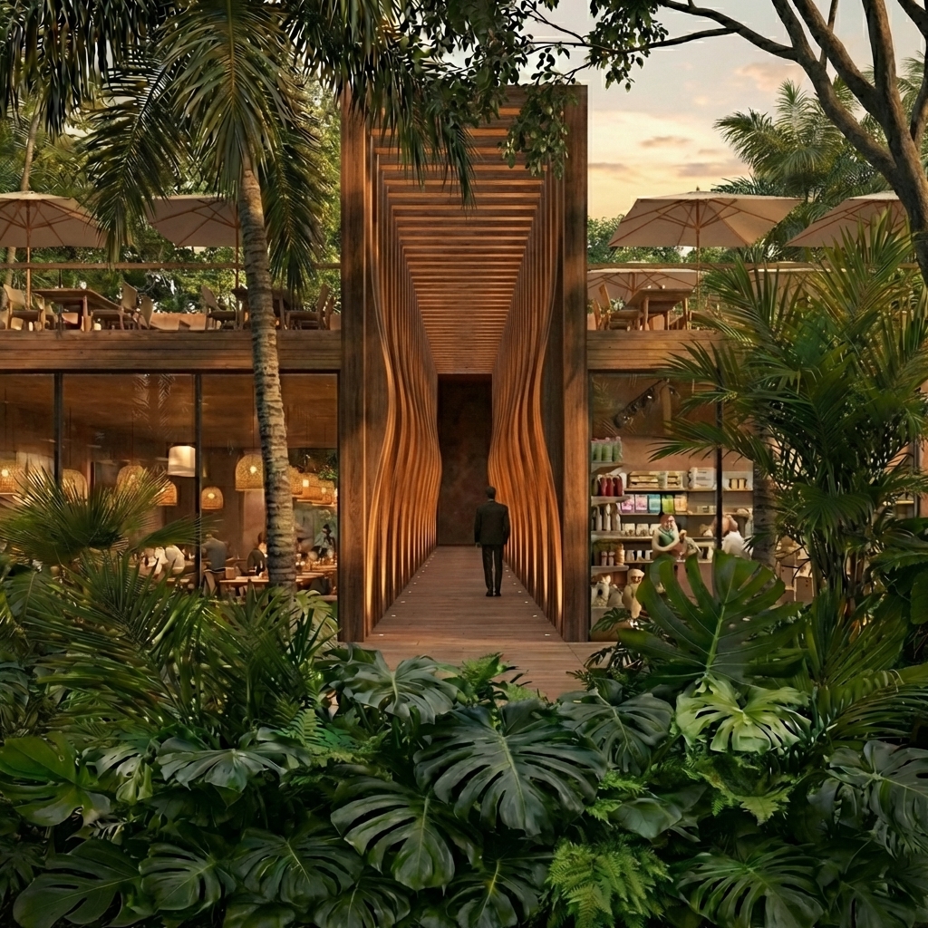 Estudio pilates vista al patio